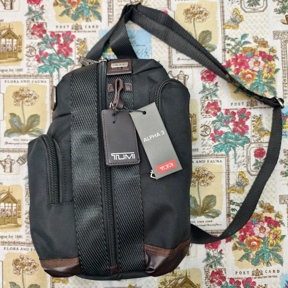 Tumi Alpha Bravo Monterey Black Anti-Theft Sling | Tactical Crossbody Bag